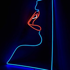 Visage encadre - Neon LED Classic